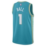 Maillot NBA Charlotte Hornets LaMelo Ball Jordan 2023-24 City Edition Teal Swingman - Homme